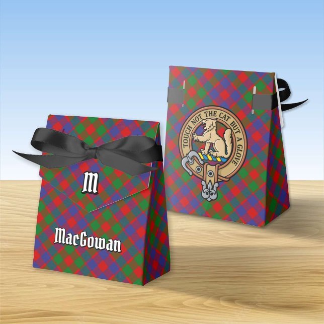Clan MacGowan Crest over Tartan Favour Box (Creator Uploaded)