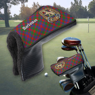 Clan MacGowan Crest over Tartan Golf Head Cover
