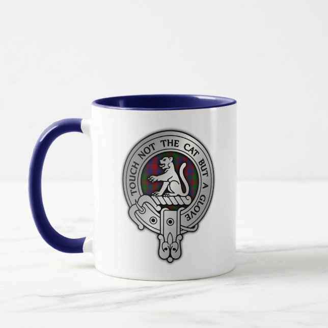 Clan MacGowan Crest & Tartan Mug (Left)
