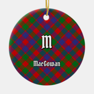 Clan MacGowan Tartan Ceramic Ornament