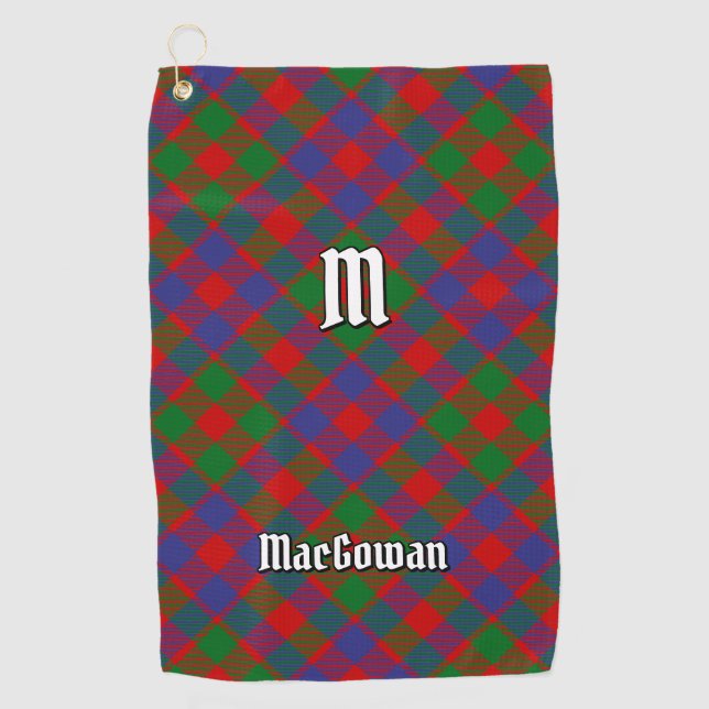 Clan MacGowan Tartan Golf Towel (Front)