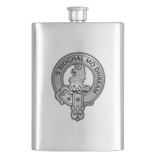 Clan MacGregor Crest Hip Flask