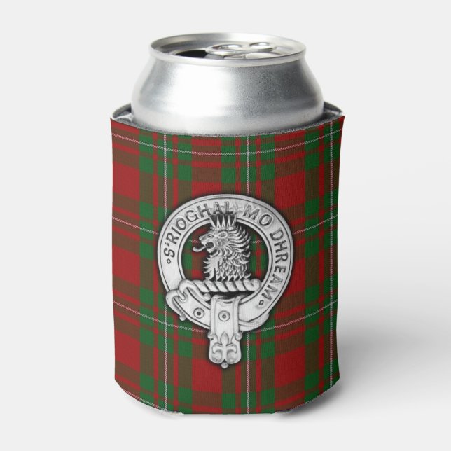 Clan MacGregor Crest & Tartan Can Cooler (Can Front)