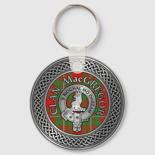 Clan MacGregor Crest & Tartan Knot Key Ring