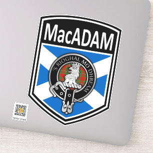 Clan MacGregor Crest & Tartan Saltire - MacAdam
