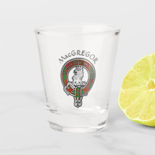 Clan MacGregor Crest & Tartan Shot Glass