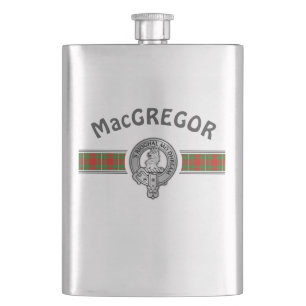 Clan MacGregor (Edit) Crest & Tartan Flask