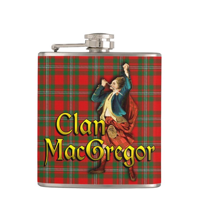 Clan MacGregor Old Scotland Hip Flask (Front)