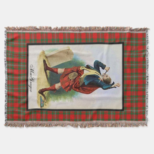 Clan MacGregor Old Scottish Dream Throw Blanket (Front)