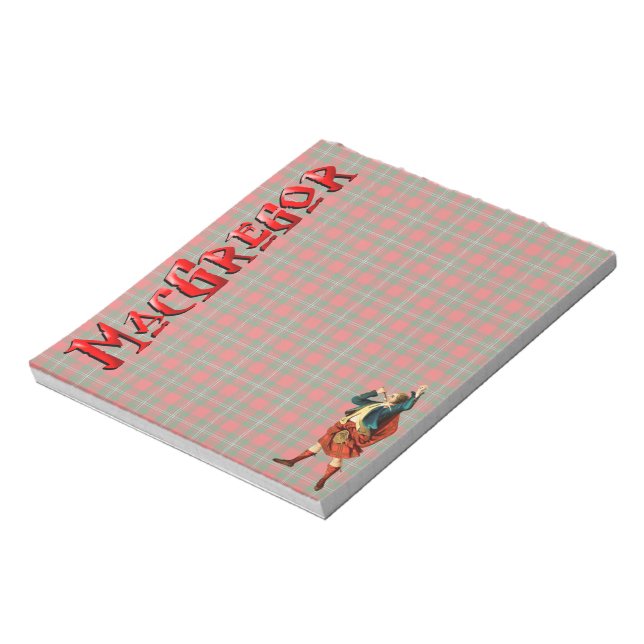Clan MacGregor Scottish Dream Notepad (Rotated)