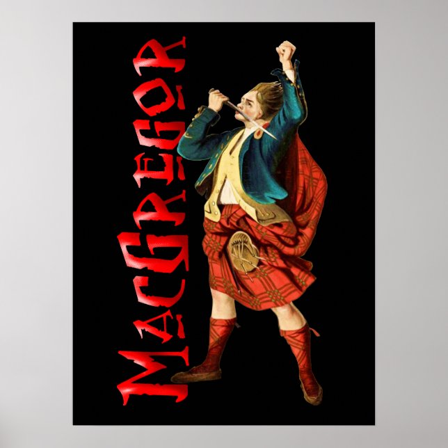 Clan MacGregor Scottish Highland Dream Poster (Front)