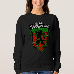 Clan Macgregor Surname Scottish Tartan Lion Rampan Sweatshirt