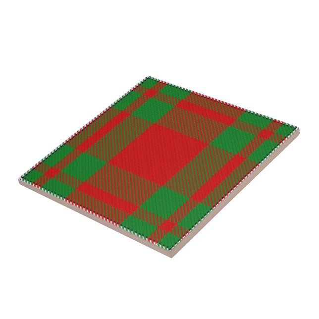 Clan MacGregor Tartan  Ceramic Tile (Side)