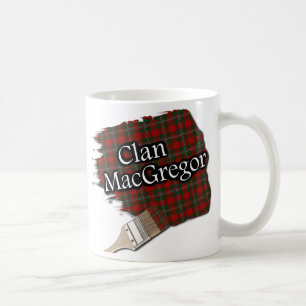 Clan MacGregor Tartan Paint Brush Cup Mug