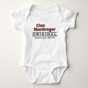 Clan MacGregor Vintage Customise Your Birthyear Baby Bodysuit