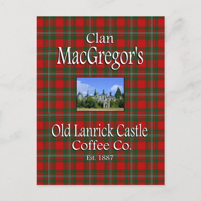 Clan MacGregor's Old Lanrick Castle Coffee Co. Postcard (Front)