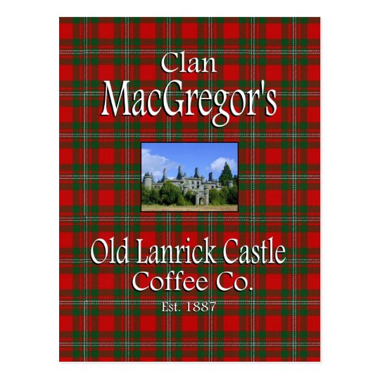 Clan MacGregor's Old Lanrick Castle Coffee Co. Postcard
