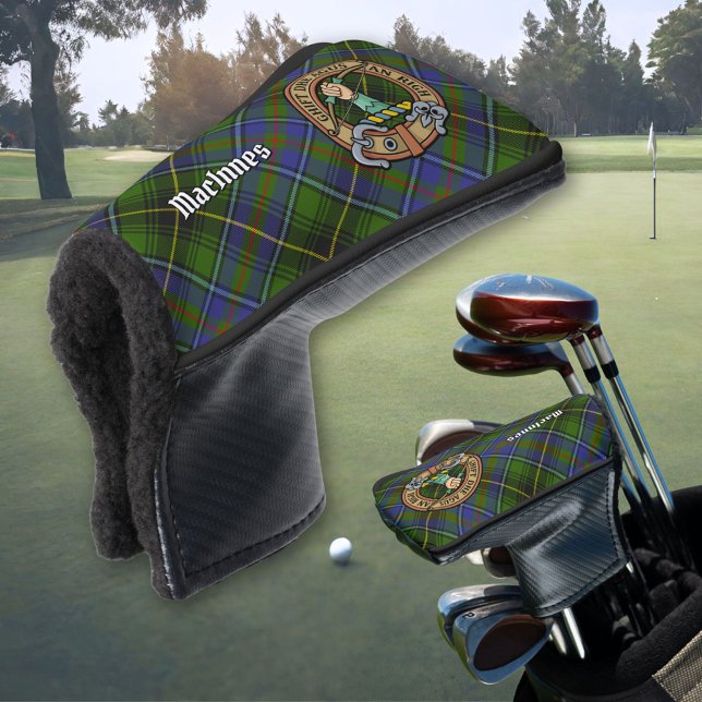 Clan MacInnes Crest over Tartan Golf Head Cover (Creator Uploaded)