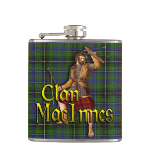 Clan MacInnes Old Scotland Flask