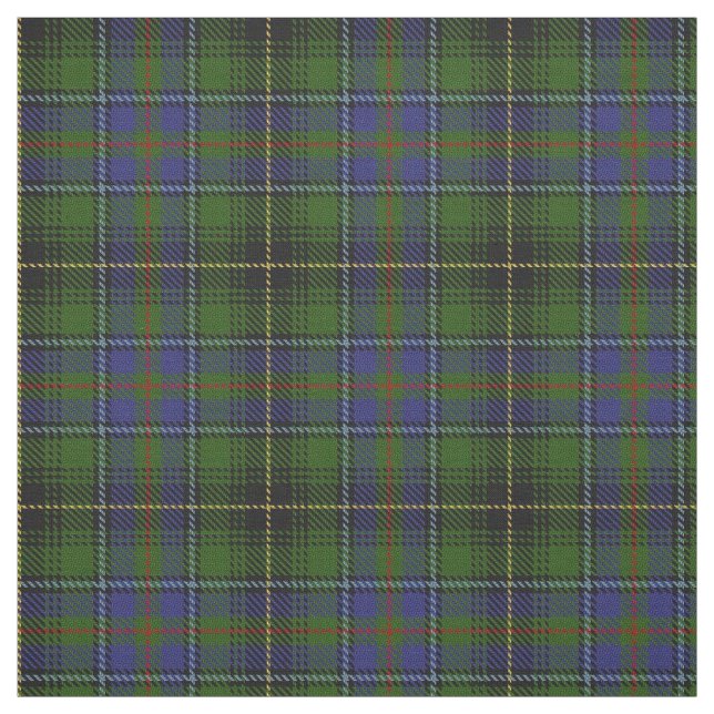 Clan MacInnes Scottish Tartan Plaid Fabric (Swatch)