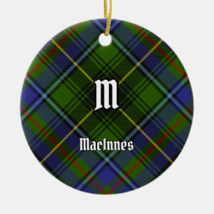 Clan MacInnes Tartan Ceramic Ornament
