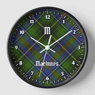 Clan MacInnes Tartan Clock
