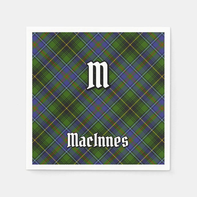 Clan MacInnes Tartan Napkin (Front)