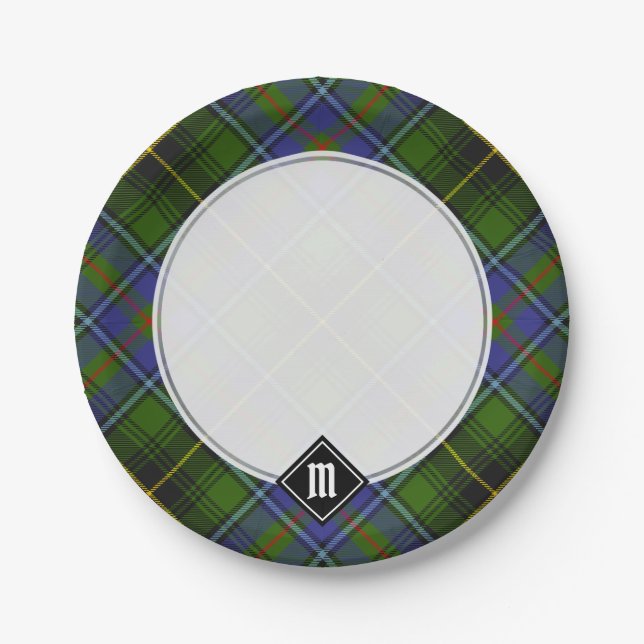 Clan MacInnes Tartan Paper Plate (Front)