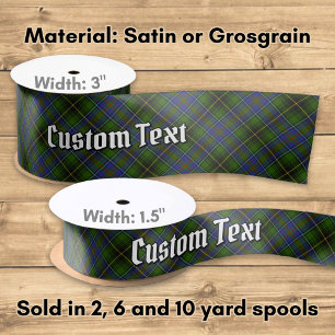 Clan MacInnes Tartan Satin Ribbon