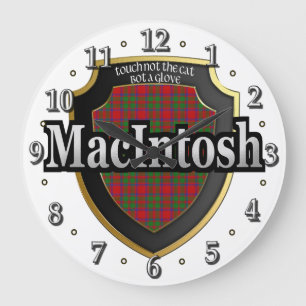 Clan MacIntosh Tartan Scottish Dream Clock