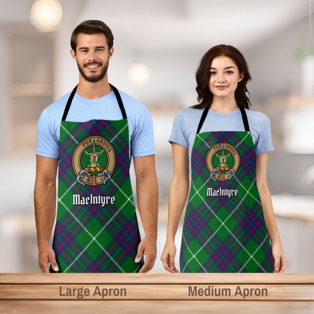 Clan Macintyre Crest over Hunting Tartan Apron (Creator Uploaded)