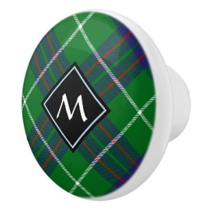 Clan MacIntyre Hunting Tartan Ceramic Knob
