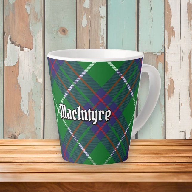Clan MacIntyre Hunting Tartan Latte Mug (Creator Uploaded)