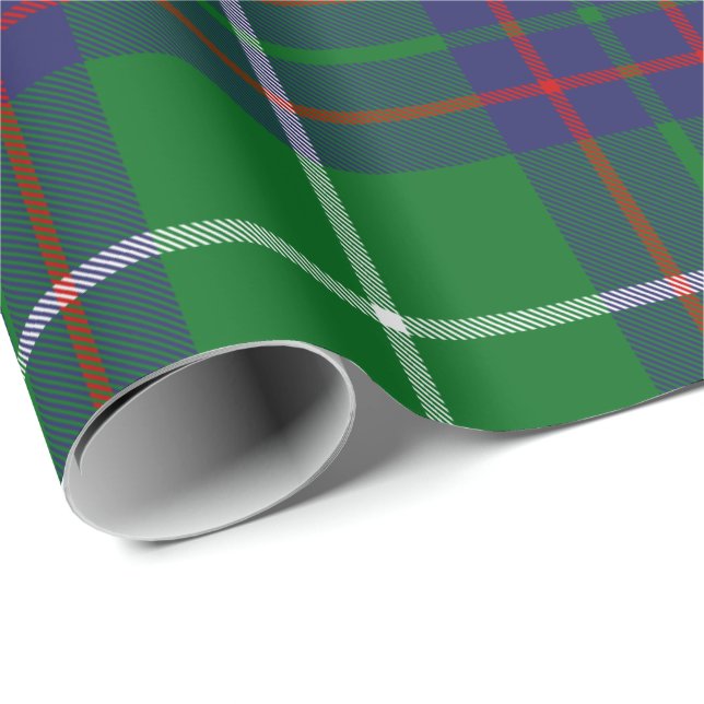 Clan MacIntyre Hunting Tartan Wrapping Paper (Roll Corner)