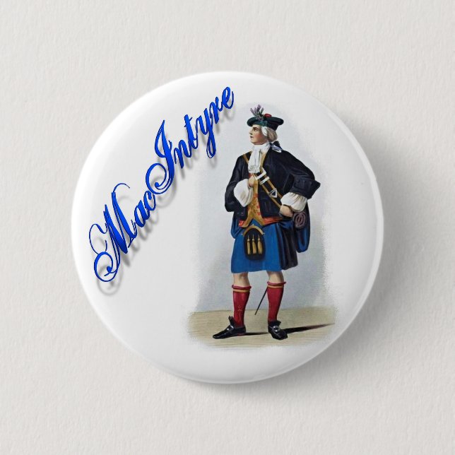 Clan MacIntyre Scottish Dream Button (Front)