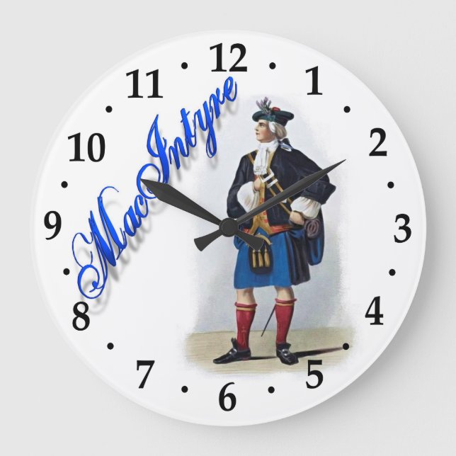 Clan MacIntyre Scottish Dream Clock (Front)