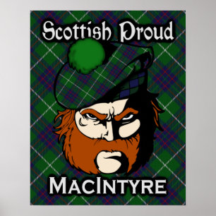 Clan MacIntyre Scottish Tartan Poster