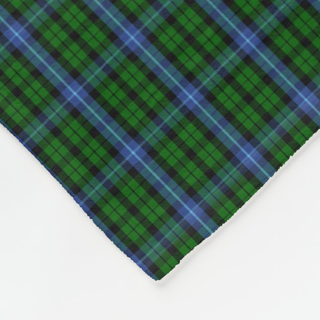 Clan MacIntyre Tartan Fleece Blanket (Corner)