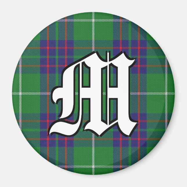 Clan MacIntyre Tartan Plaid Accents Magnet (Front)