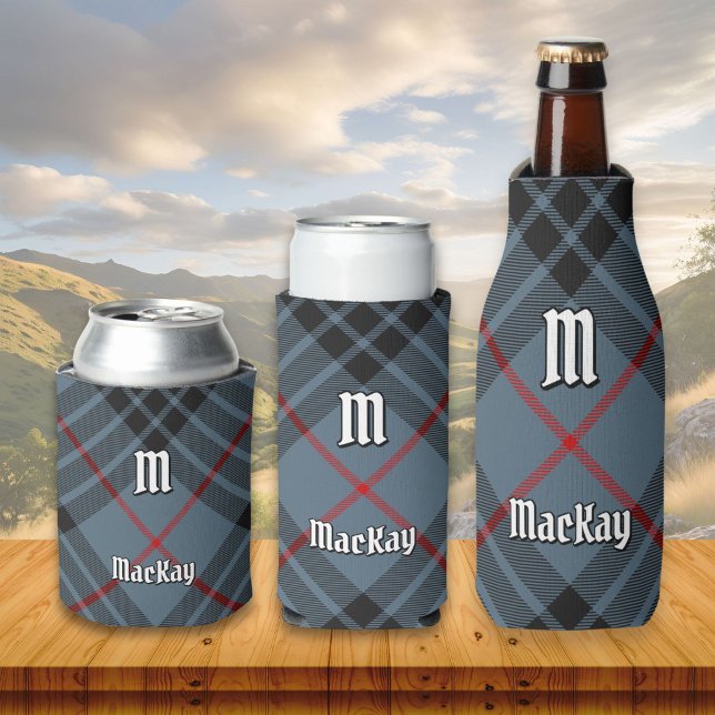 Clan MacKay Blue Tartan Can Cooler (Creator Uploaded)