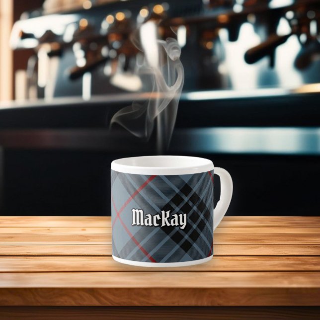 Clan MacKay Blue Tartan Espresso Cup (Creator Uploaded)
