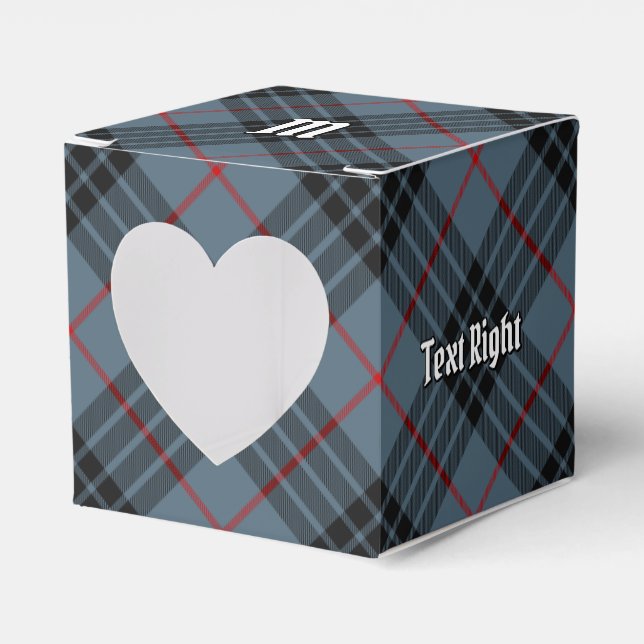 Clan MacKay Blue Tartan Favour Box (Front Side)