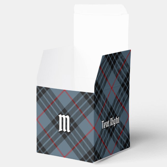 Clan MacKay Blue Tartan Favour Box (Opened)