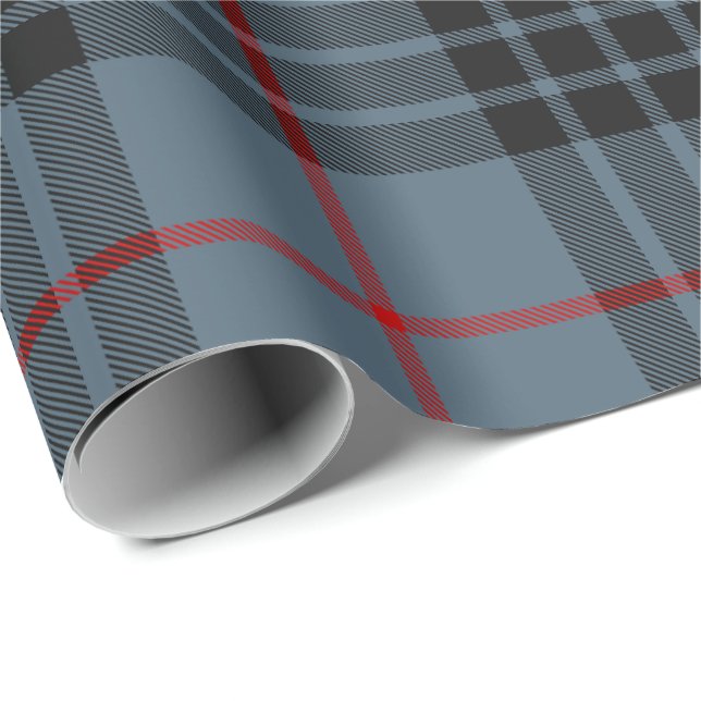 Clan MacKay Blue Tartan Wrapping Paper (Roll Corner)