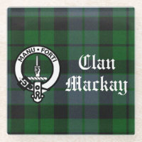 Clan Mackay Crest Badge & Tartan Customisable