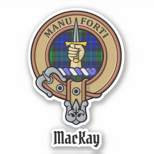 Clan MacKay Crest over Tartan (Front)