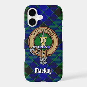 Clan MacKay Crest over Tartan