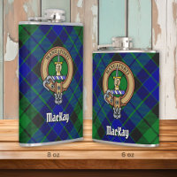 Clan MacKay Crest over Tartan