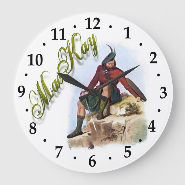 Clan MacKay Scottish Dream Clock (Front)