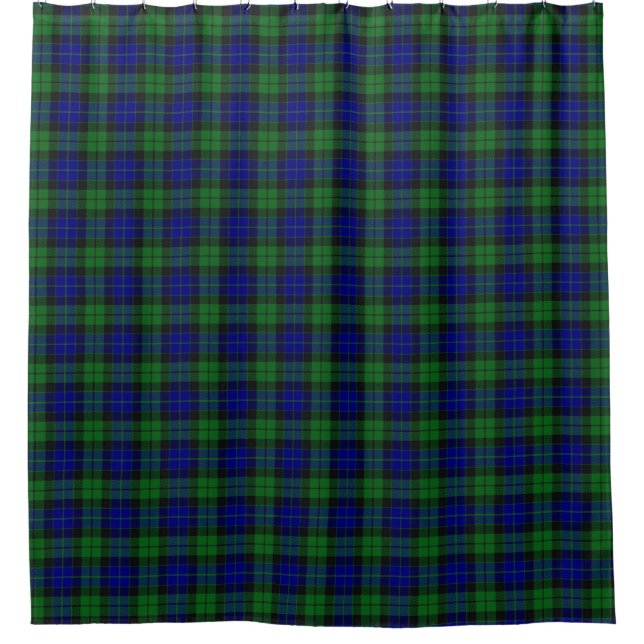 Clan MacKay Scottish Heritage Tartan Shower Curtain (Front)